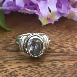 Sarda Amethyst Ring .925 Sterling Silver Size 6